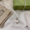 Gucci Gucci 925 Sterling Silver Heart Pendant Necklace
