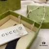 Gucci Gucci New Arrival 925 Sterling Silver Double G Pink Mother-of-Pearl Pendant Necklace