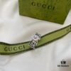 Gucci New Arrival Double G Floral Pink Shell Pure Silver Ring