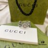Gucci New Arrival Double G Floral Pink Shell Pure Silver Ring