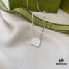 Gucci Gucci 925 Sterling Silver Mini Square Pendant Necklace