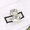 Gucci GG Marmont Series Purple Elegant Silver Ring