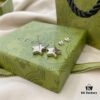 Gucci Gucci 925 Sterling Silver Minimalist Elegant Star Stud Earrings