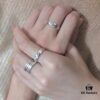 Faithfully Replicated! Exquisitely Crafted! Gucci Sterling Silver Fearless Love Floral and Bird Couple Ring Wearing Effect