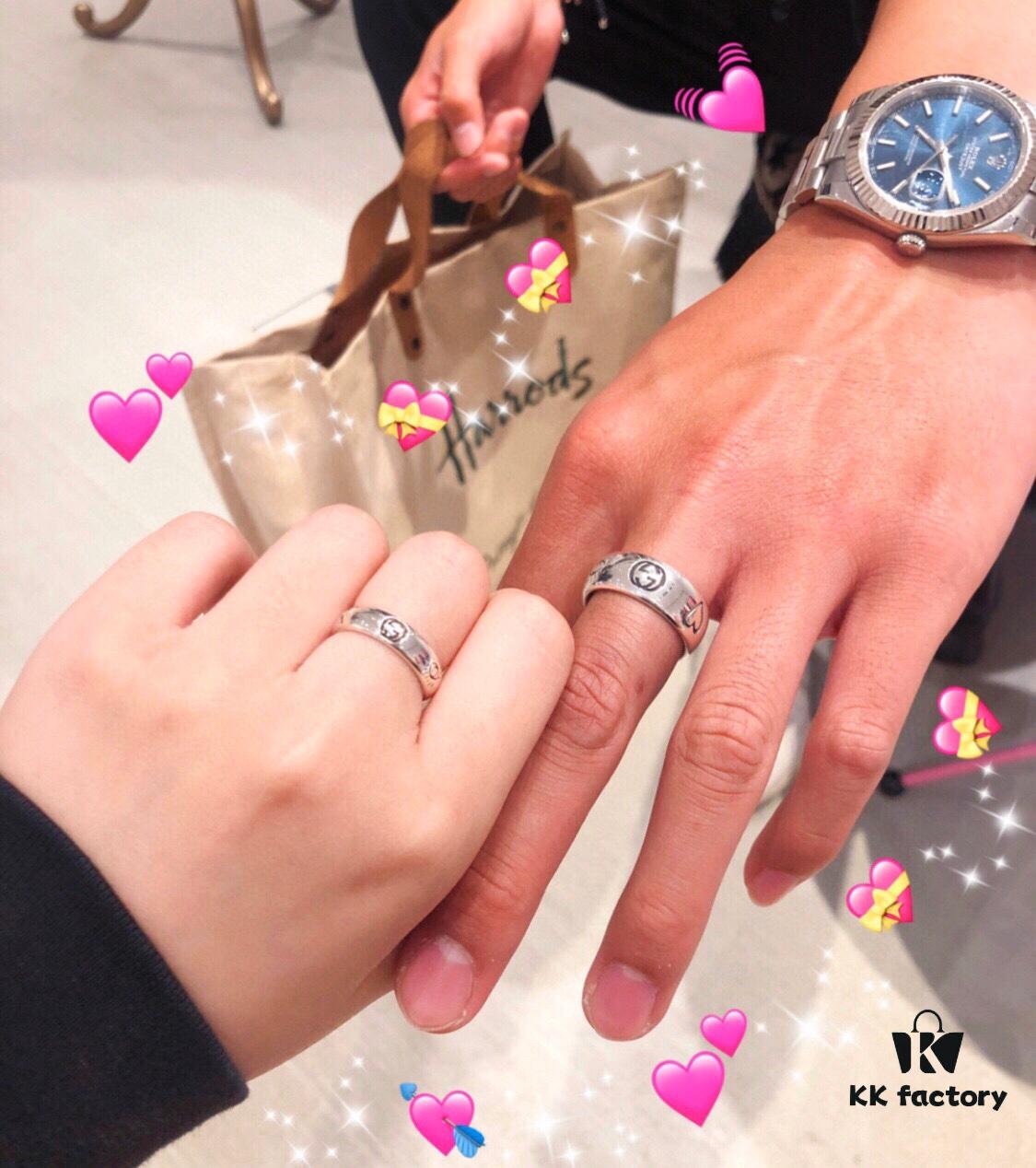 Faithfully Replicated! Exquisitely Crafted! Gucci Sterling Silver Fearless Love Floral and Bird Couple Ring Wearing Effect