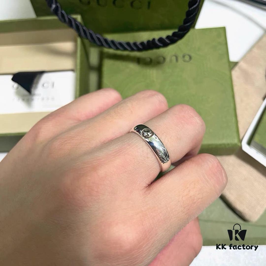 Faithfully Replicated! Exquisitely Crafted! Gucci Sterling Silver Fearless Love Floral and Bird Couple Ring Wearing Effect