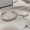 Gucci Super Recommended Hydraulic Mold Fearless Love Birds and Flowers Couple 925 Sterling Silver Bracelet
