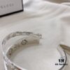 Gucci Super Recommended Hydraulic Mold Fearless Love Birds and Flowers Couple 925 Sterling Silver Bracelet