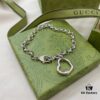 Gucci Gucci 925 Sterling Silver Heart Bracelet