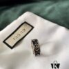 Gucci Gucci 925 Sterling Silver Double G Striped Vintage Ring 5360125