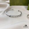 Gucci New Arrival 925 Sterling Silver Interlocking Double G Bracelet Ring