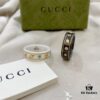 Gucci G Icon Series 18K Gold Interlocking Double G Couple Ring