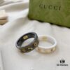 Gucci G Icon Series 18K Gold Interlocking Double G Couple Ring