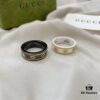 Gucci Icon Series 18K Gold Interlocking Double G Couple Ring