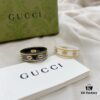 Gucci Icon Series 18K Gold Interlocking Double G Couple Ring