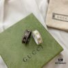 Gucci Icon Series 18K Gold Interlocking Double G Couple Ring
