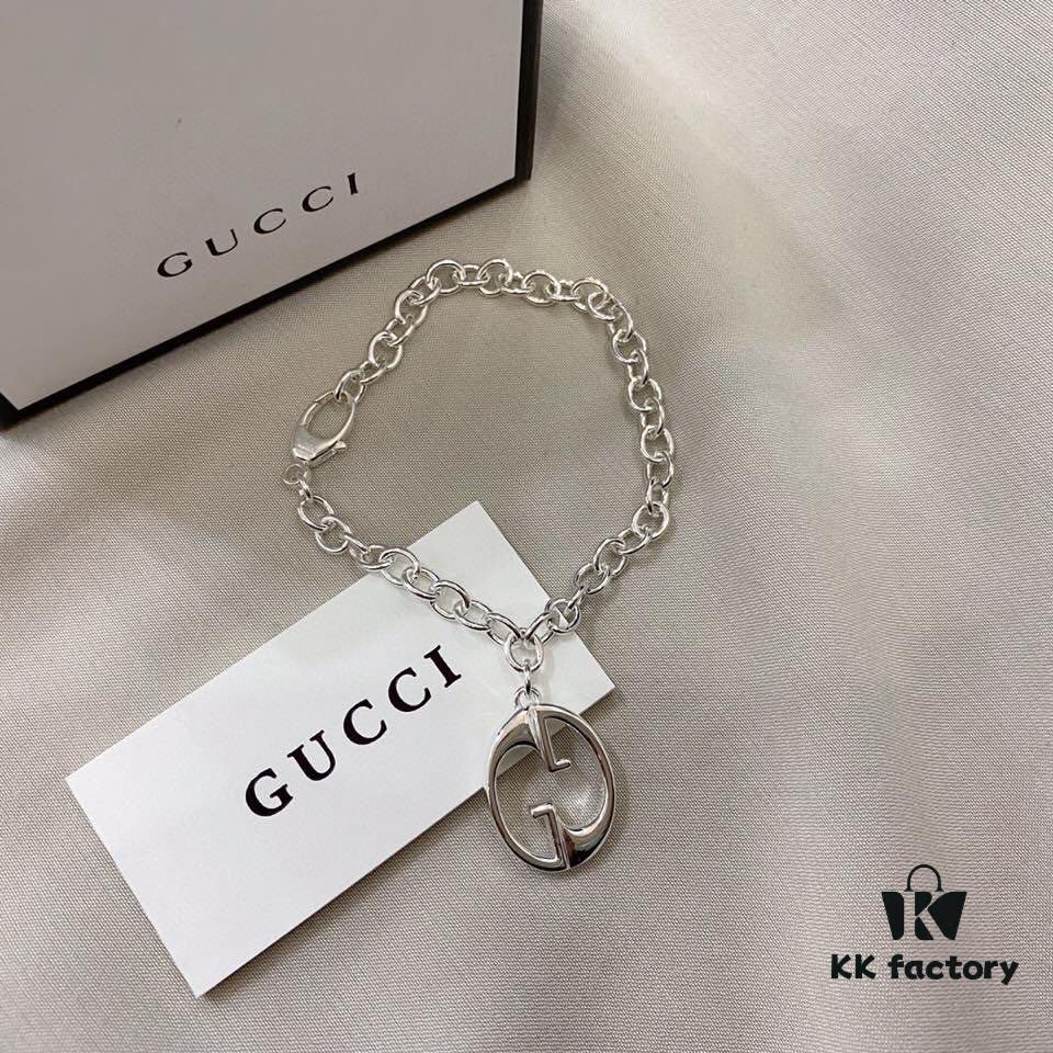 Gucci 925 Sterling Silver Double G Bracelet