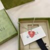 Gucci Gucci 925 Sterling Silver Interlocking Double G Red Enamel Heart Bracelet