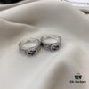 Gucci Gucci 925 Sterling Silver Vintage GG Ivy Motif Ring