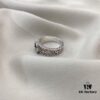 Gucci Gucci 925 Sterling Silver Vintage GG Ivy Motif Ring