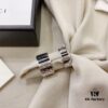 Gucci 925 Sterling Silver Black Diamond Quilted Couple's Ring