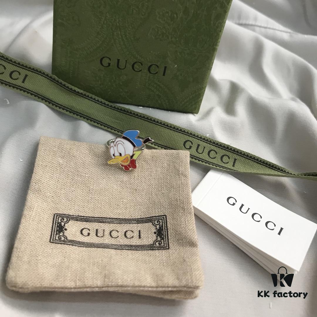 Gucci Disney x Collection Donald Duck Ring in Sterling Silver 925