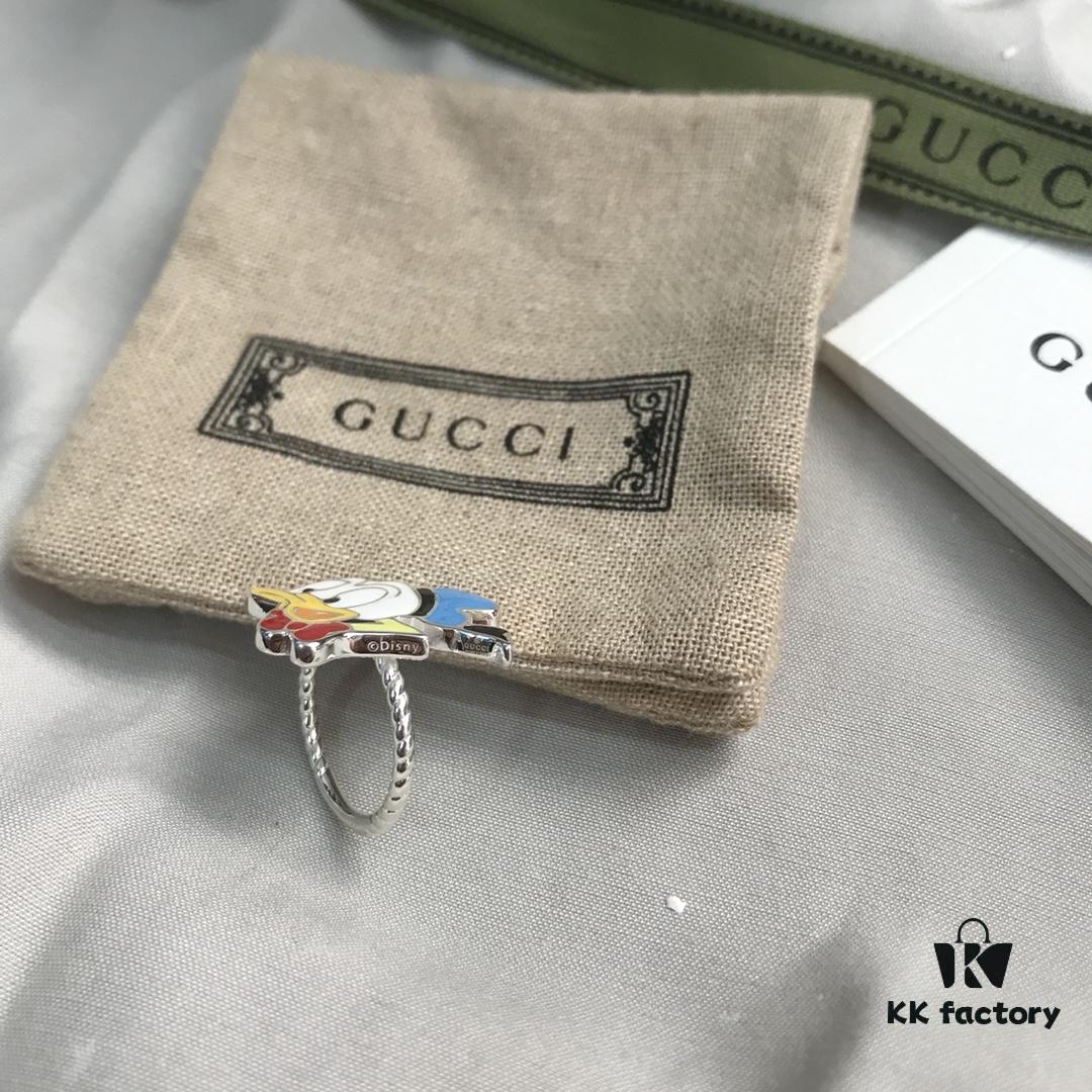 Gucci Disney x Collection Donald Duck Ring in Sterling Silver 925