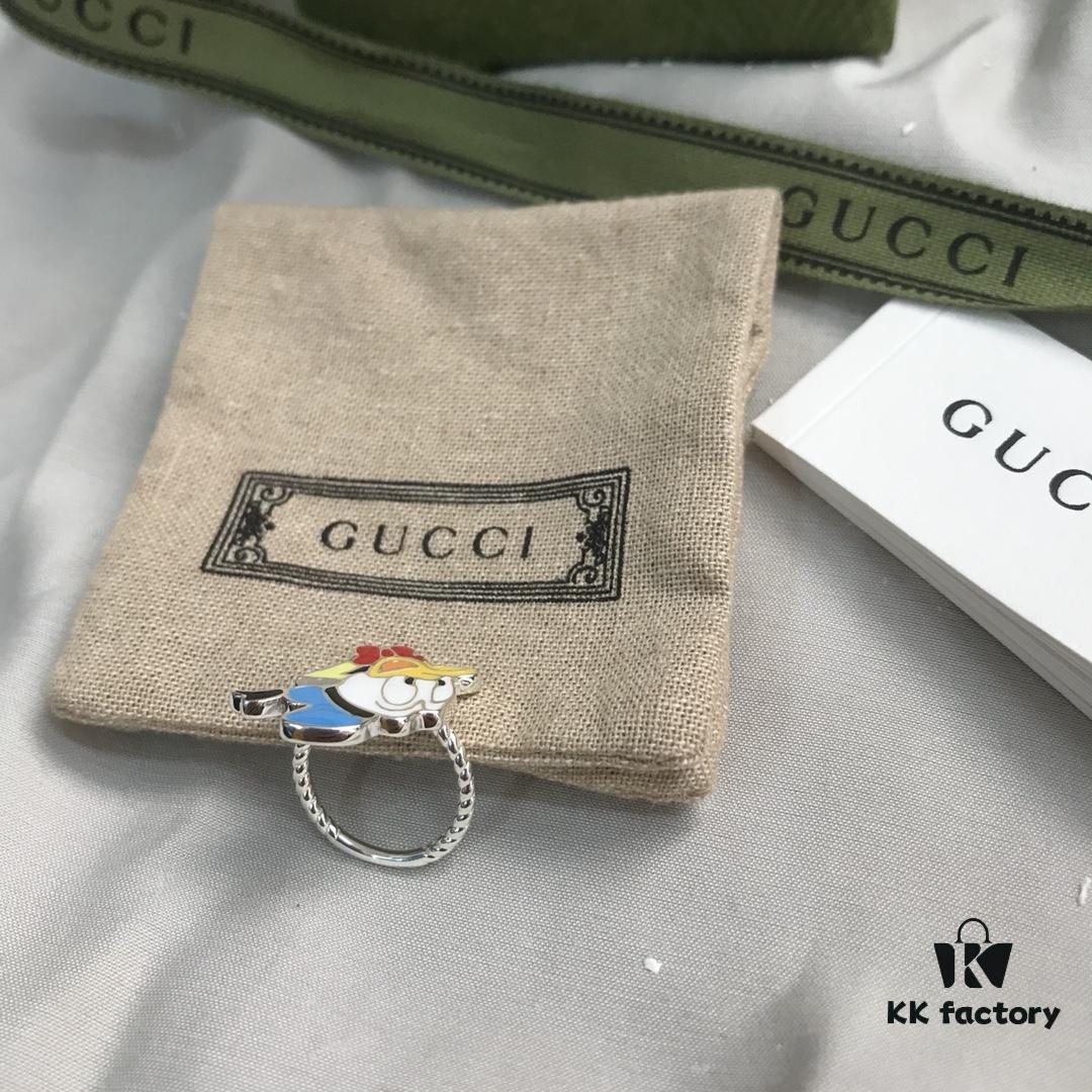 Gucci Disney x Collection Donald Duck Ring in Sterling Silver 925