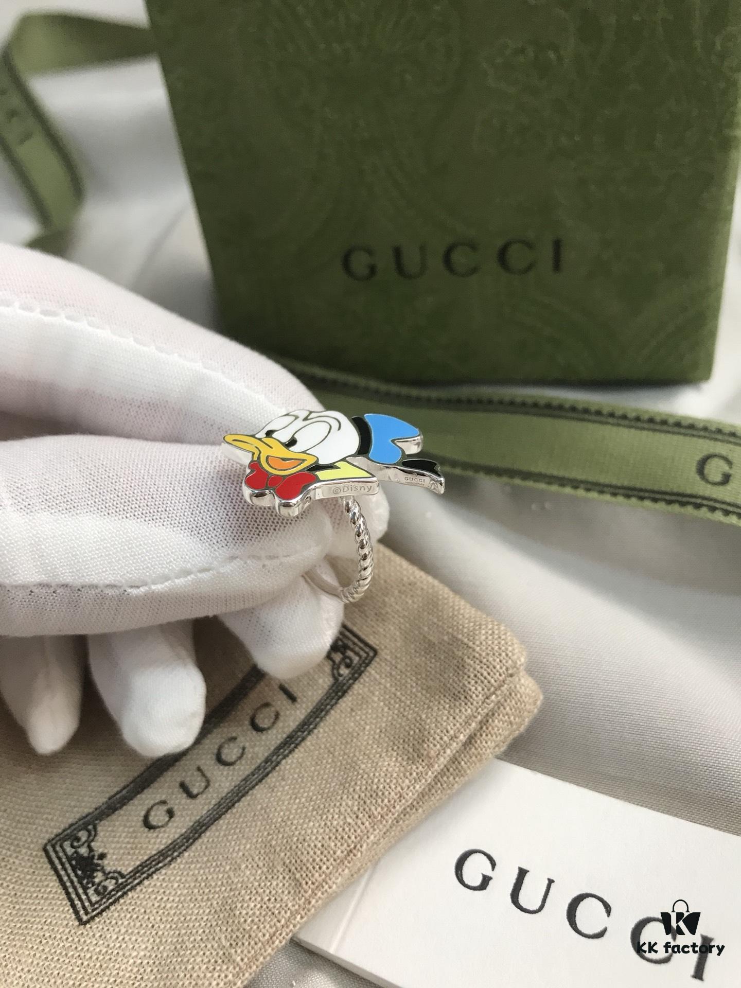 Gucci Disney x Collection Donald Duck Ring in Sterling Silver 925