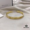 Gucci 925 Sterling Silver Double G Bracelet in White and Yellow Gold Tone