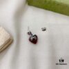 Gucci Gucci 925 Sterling Silver Double G Strawberry Single Stud Earring