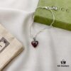 Gucci Gucci 925 Sterling Silver Double G Strawberry Bracelet