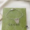 Gucci 925 Sterling Silver Heart Pendant Bracelet