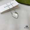 Gucci 925 Sterling Silver Heart Pendant Bracelet