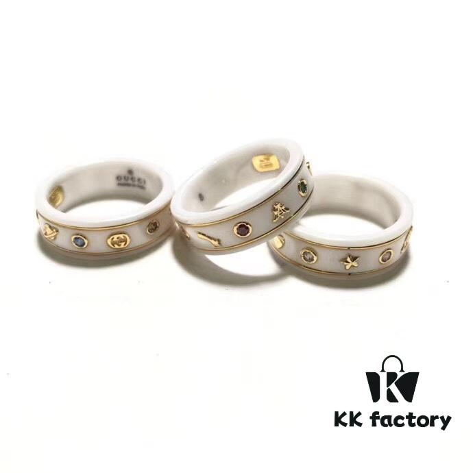 New Arrival Gucci Icon Ceramic Ring