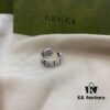 Gucci Gucci 925 Sterling Silver Large Triple G Interlocking Ear Cuff