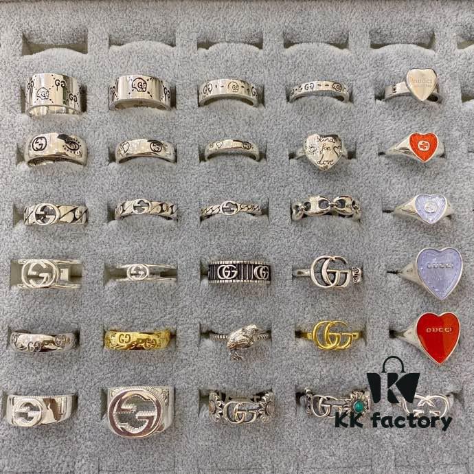 Gucci 925 Sterling Silver Ring Collection