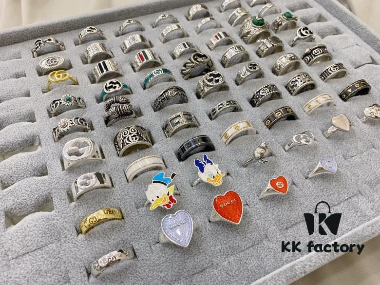 Gucci 925 Sterling Silver Ring Collection