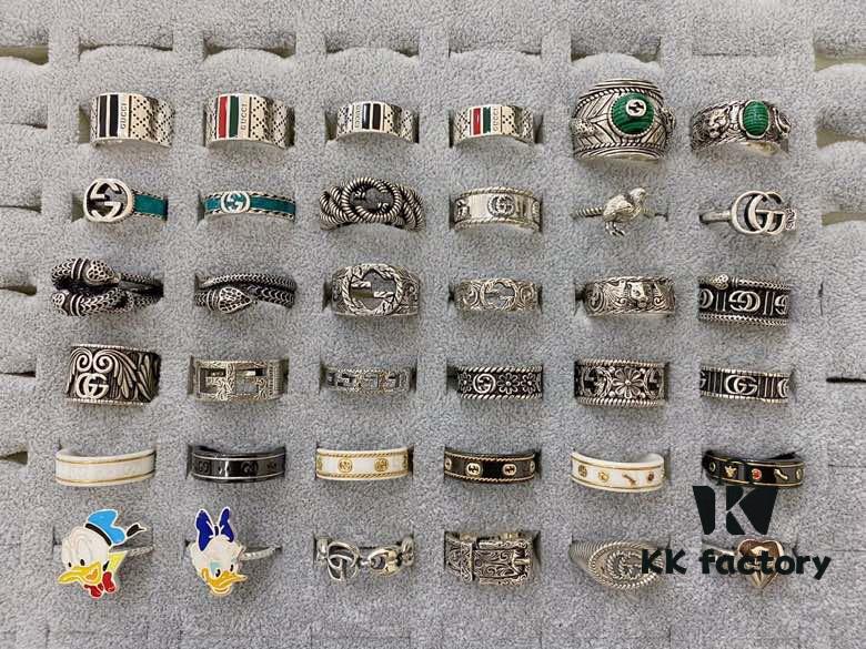 Gucci 925 Sterling Silver Ring Collection