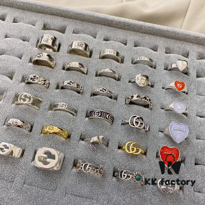 Gucci 925 Sterling Silver Ring Collection