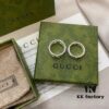 Gucci 925 Sterling Silver Double G Interlocking Ring