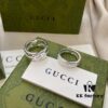Gucci 925 Sterling Silver Double G Interlocking Ring
