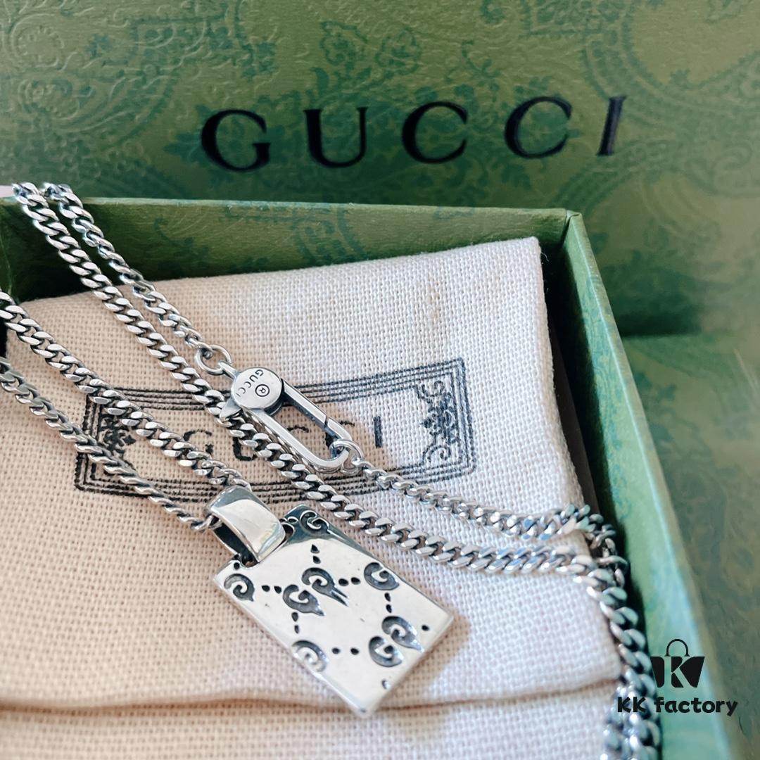 Must-have for Autumn and Winter — Gucci-style Necklace, Silver Pendant Chain