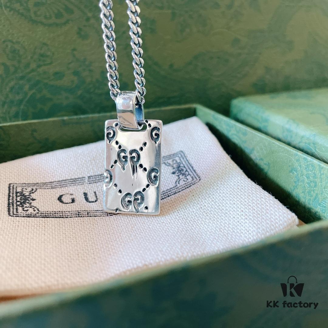 Must-have for Autumn and Winter — Gucci-style Necklace, Silver Pendant Chain