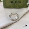 Gucci 925 Sterling Silver Double G Skull Fairy Ring