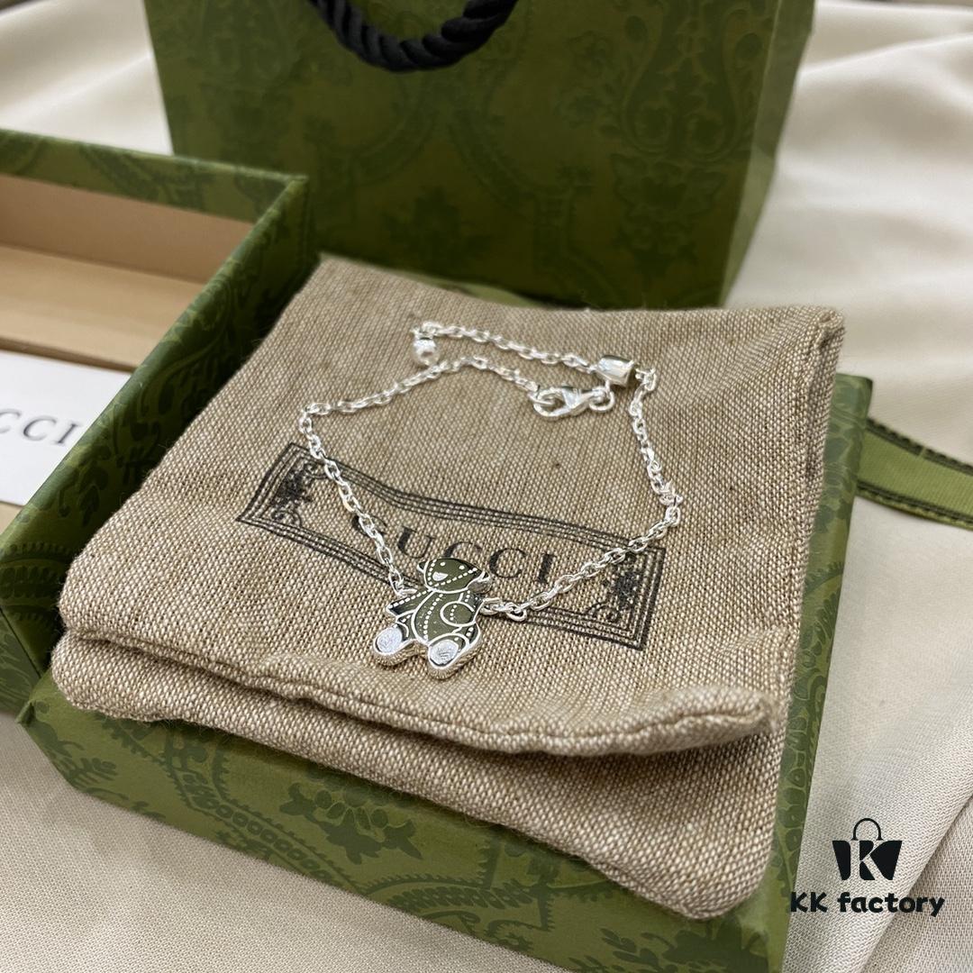 Gucci Bear Stretch Bracelet in 925 Sterling Silver