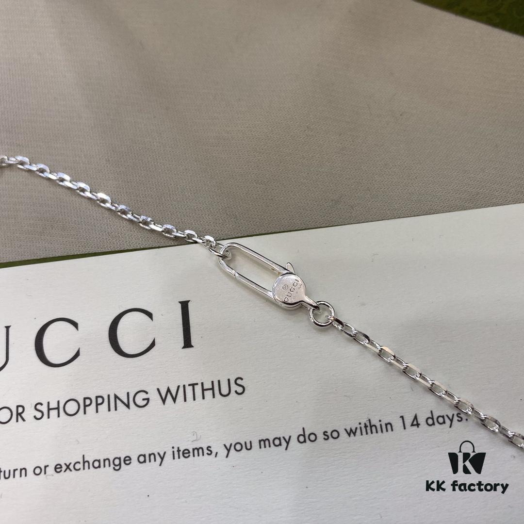 Gucci Gucci 925 Sterling Silver Cross Necklace
