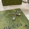 Gucci Gucci 925 Sterling Silver Cross Necklace