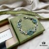 Gucci Gucci 925 Sterling Silver Double G Enamel Interlocking Bracelet