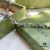 Gucci 925 Sterling Silver Double G Enamel Interlocking Vintage Necklace